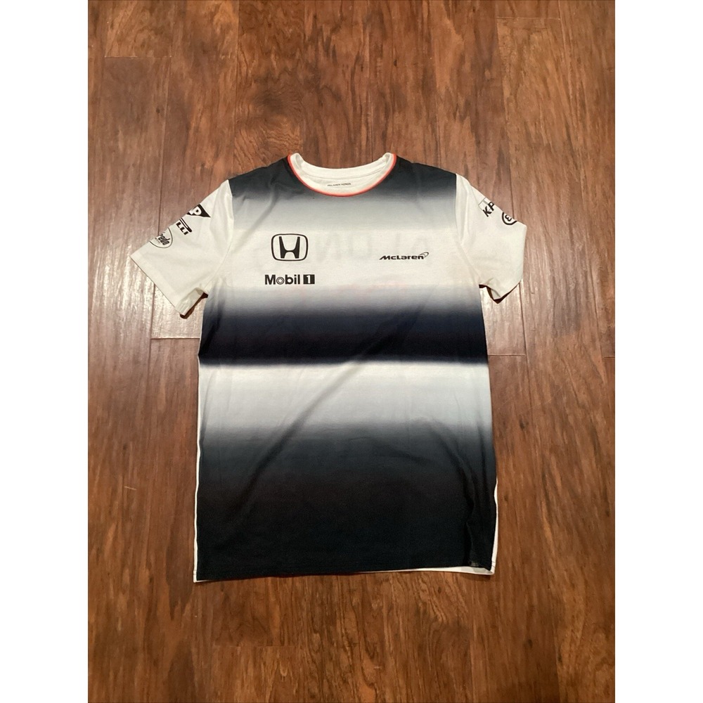 Women's McLaren Formula One Racing Button Short Sleeve Shirt Size S